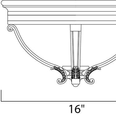Maxim Lighting Camden 3-Light Outdoor Ceiling Mount Golden Bronze
