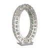 Finesse Decor Oval Crystal Extravaganza 17.5" Table Lamp Chrome