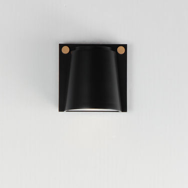 Maxim Lighting Rivet VX Small LED Outdoor Sconce Black/Antique Brass