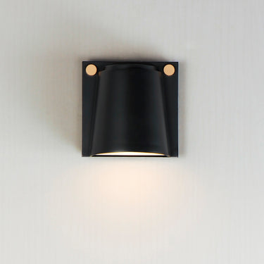 Maxim Lighting Rivet VX Small LED Outdoor Sconce Black/Antique Brass