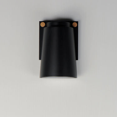 Maxim Lighting Rivet VX LED Outdoor Sconce Black/Antique Brass