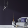 Finesse Decor Matte Black & White Wall Sculpture Couple