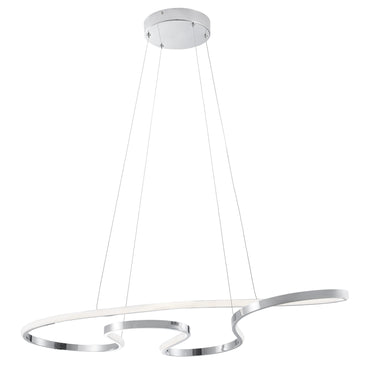 Finesse Decor Shanghai LED Adjustable Chandelier Chrome