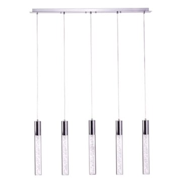 Finesse Decor Acrylic Cylinder Chandelier 5 Light