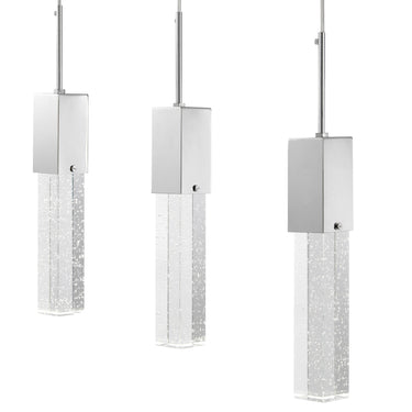 Finesse Decor Rectangular Crystal Chandelier 5 Light