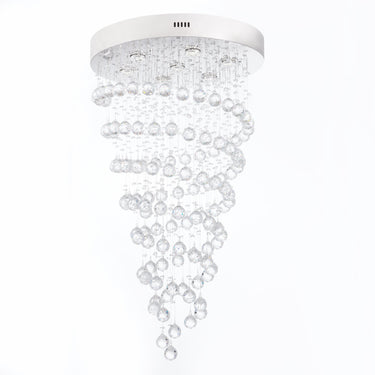 Finesse Decor Crystal Double Helix Chandelier 7 Lights