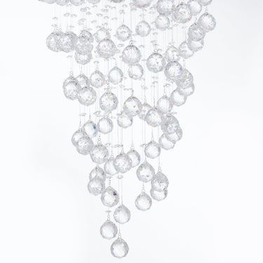 Finesse Decor Crystal Double Helix Chandelier 7 Lights