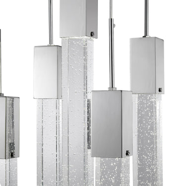 Finesse Decor Rectangular Crystal Chandelier XL 5 Light