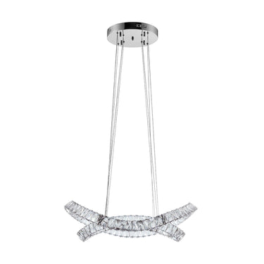 Finesse Decor Monroe Crystal Chandelier Chrome