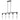 Finesse Decor Harmony 5 Light Chandelier - Matte Black 