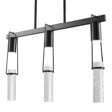 Finesse Decor Harmony 3 Light Chandelier Matte Black