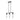 Finesse Decor Harmony 3 Light Chandelier - Matte Black 