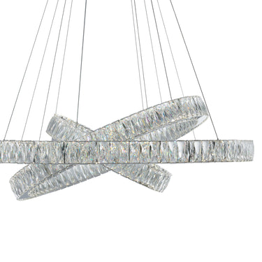 Finesse Decor Crystal Elegance Three Ring Chandelier