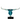 Finesse Decor Small Saluting Man Resin Sculpture - Clear Blue 