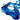 Finesse Decor Breaker Wave 21" Tall Sculpture - Ocean Blue 