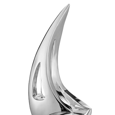 Finesse Decor Sail Table Top Small Sculpture Chrome