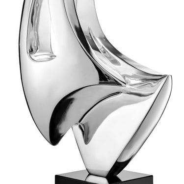 Finesse Decor Sail Table Top Small Sculpture Chrome