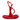 Finesse Decor The Diana Sculpture - Large, Red 