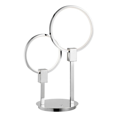 Finesse Decor Hong Kong LED Tall Table Lamp Chrome
