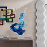 Finesse Decor Breaker Wave 21" Tall Sculpture Ocean Blue