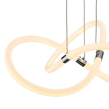Finesse Decor Daisy LED Adjustable Chandelier Chrome
