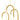 Finesse Decor LED Three Clips Chandelier Sandy Gold