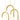 Finesse Decor LED Three Clips Chandelier - Sandy Gold 