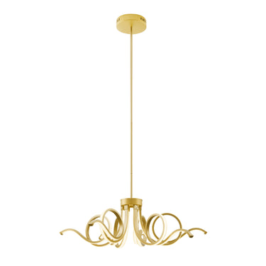 Finesse Decor Magnolia LED Adjustable Chandelier Sandy Gold