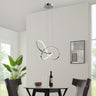 Finesse Decor Knotted LED Dimmable Chandelier Chrome