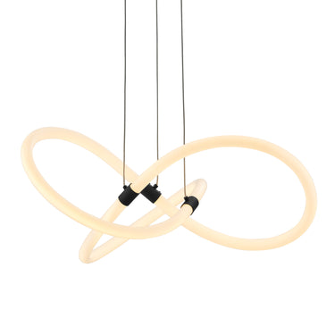 Finesse Decor Daisy LED Adjustable Chandelier Matte Black