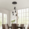 Finesse Decor Hong Kong LED Circular Chandelier Matte Black