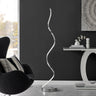 Finesse Decor Modern Spiral LED 61" Chrome Floor Lamp Dimmable Led Strip