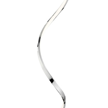 Finesse Decor Modern Spiral LED 61" Chrome Floor Lamp Dimmable Led Strip