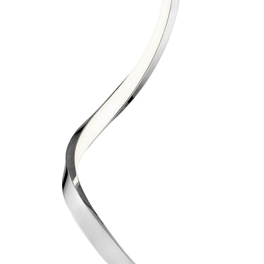 Finesse Decor Modern Spiral LED Table Lamp, Chrome