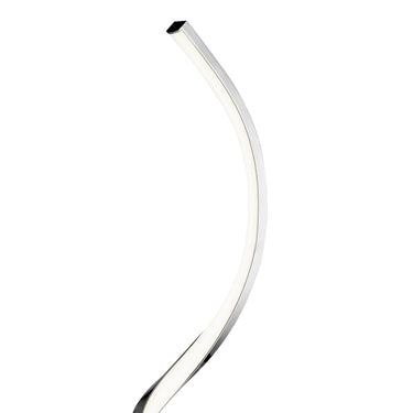 Finesse Decor Modern Spiral LED Table Lamp, Chrome