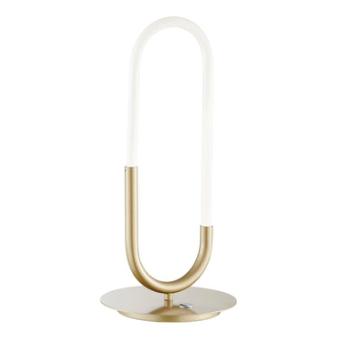 Finesse Decor LED Single Clip Table Lamp Sandy Gold