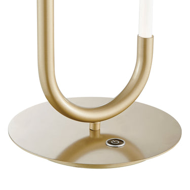 Finesse Decor LED Single Clip Table Lamp Sandy Gold