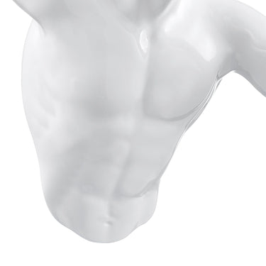 Finesse Decor Runner Man 13" Wall Sculpture White