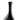Finesse Decor Trombone Vase - Large Black 