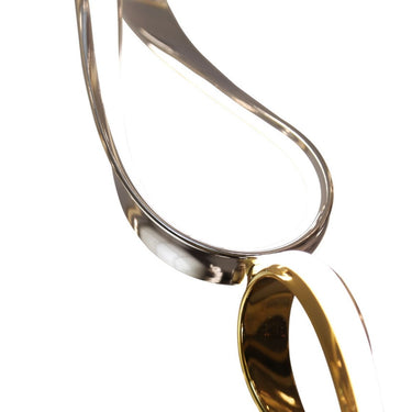 Finesse Decor Prague Vertical Chandelier Gold and Chrome