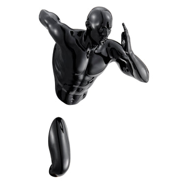 Finesse Decor Set of Two Wall Runners Sculptures White & Black