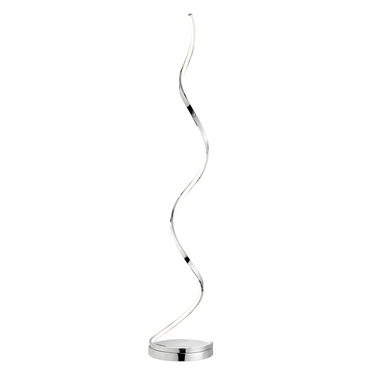 Finesse Decor Modern Spiral LED 61" Chrome Floor Lamp Dimmable Led Strip