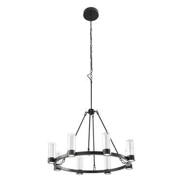 Finesse Decor Victory 8 Light Chandelier Matte Black