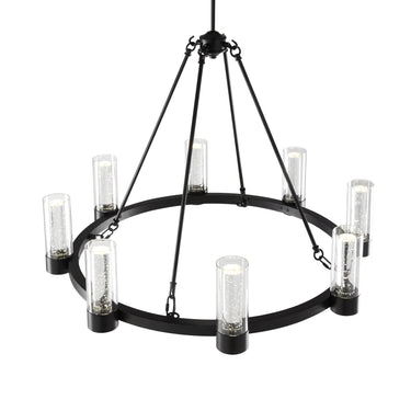 Finesse Decor Victory 8 Light Chandelier Matte Black