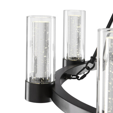 Finesse Decor Victory 8 Light Chandelier Matte Black