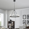 Finesse Decor Victory 8 Light Chandelier Matte Black