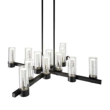 Finesse Decor Victory 12 Light Chandelier Matte Black