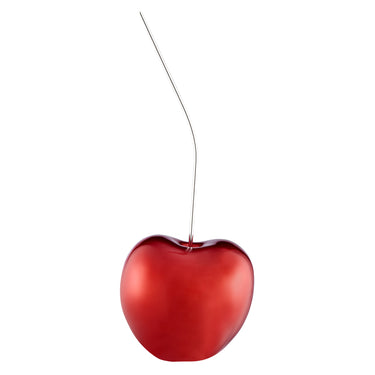 Finesse Decor Large Metallic Red Cherry Sculpture 25" Tall