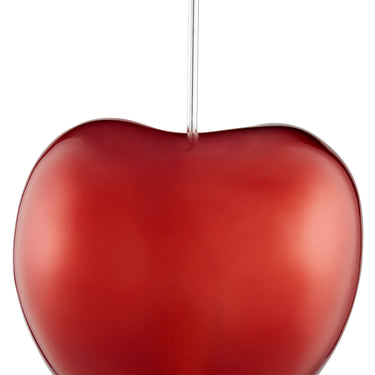 Finesse Decor Large Metallic Red Cherry Sculpture 25" Tall