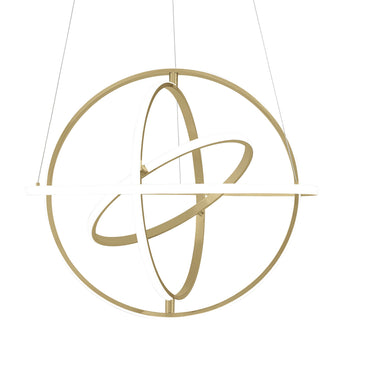 Finesse Decor Oxford LED Adjustable Chandelier Sandy Gold